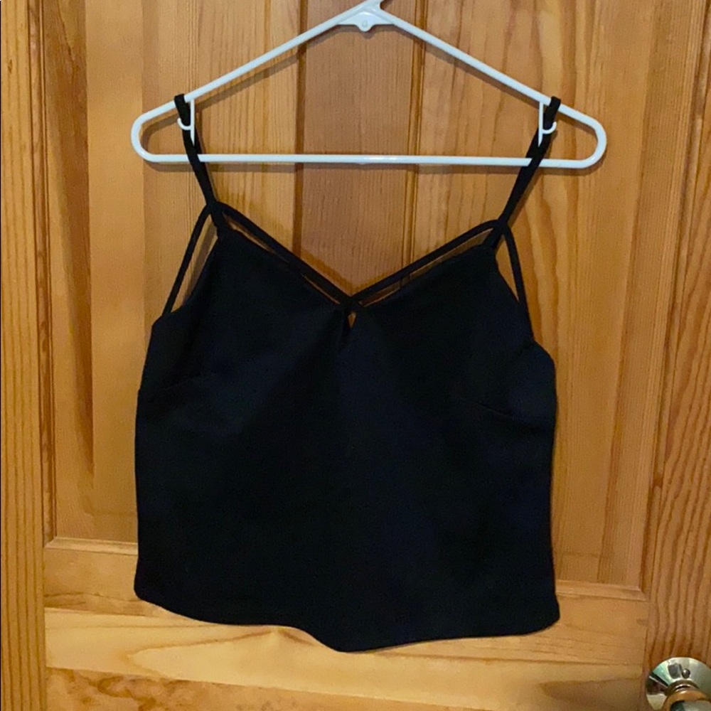 Ladies Plus Size Strappy Cami Crop Top